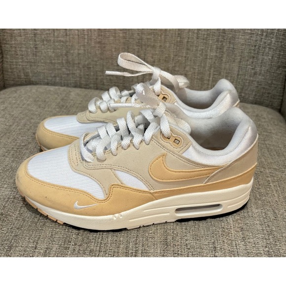 Nike Shoes - Nike Air Max 1 Sanddrift Sail Tan White Sneakers HF1194-100 Womens 7